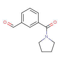 Chemical structure of 3-(pyrrolidine-1-carbonyl)benzaldehyde - CSSB00000059924