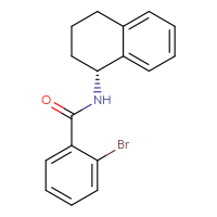 Chemical structure of 2-bromo-N-[(1R)-1,2,3,4-tetrahydronaphthalen-1-yl]benzamide - CSSB00105077099