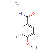 Chemical structure of 3-bromo-N-ethyl-5-fluoro-4-methoxybenzamide - CSSB02268923982