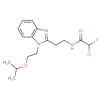 Chemical structure of 2-chloro-2-fluoro-N-(2-{1-[2-(propan-2-yloxy)ethyl]-1H-1,3-benzodiazol-2-yl}ethyl)acetamide - CSSB21332052267