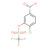 Chemical structure of 2-chloro-5-nitrophenyl trifluoromethanesulfonate - CSSB00010870372