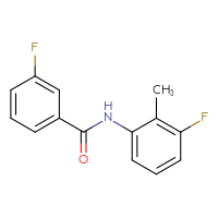 Chemical structure of 3-fluoro-N-(3-fluoro-2-methylphenyl)benzamide - CSSB00046172823