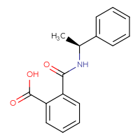 Chemical structure of 2-{[(1S)-1-phenylethyl]carbamoyl}benzoic acid - CSSB00000023411