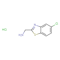 Chemical structure of 1-(5-chloro-1,3-benzothiazol-2-yl)methanamine hydrochloride - CSSB00000745179