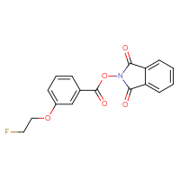 Chemical structure of 1,3-dioxo-2,3-dihydro-1H-isoindol-2-yl 3-(2-fluoroethoxy)benzoate - CSSB02129509221
