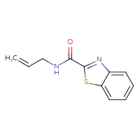 Chemical structure of N-(prop-2-en-1-yl)-1,3-benzothiazole-2-carboxamide - CSSB00046163737