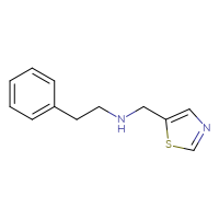 Chemical structure of (2-phenylethyl)[(1,3-thiazol-5-yl)methyl]amine - CSSB00000710134
