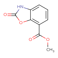 Chemical structure of methyl 2-oxo-2,3-dihydro-1,3-benzoxazole-7-carboxylate - CSSB00010371905