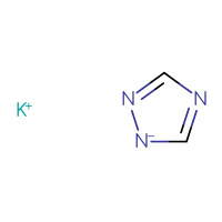 Chemical structure of potassium 1H-1,2,4-triazol-1-ide - CSSB06629243024