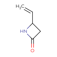 Chemical structure of 4-ethenylazetidin-2-one - CSSB00000131195