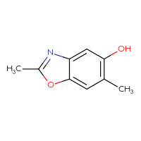 Chemical structure of 2,6-dimethyl-1,3-benzoxazol-5-ol - CSSB00010669634