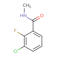 Chemical structure of 3-chloro-2-fluoro-N-methylbenzamide - CSSB00012840319