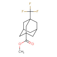 Chemical structure of methyl 3-(trifluoromethyl)adamantane-1-carboxylate - CSSB02004517342