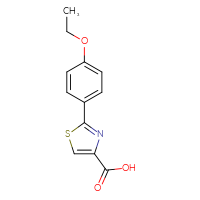 Chemical structure of 2-(4-ethoxyphenyl)-1,3-thiazole-4-carboxylic acid - CSSB00000301198