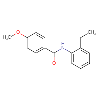 Chemical structure of N-(2-ethylphenyl)-4-methoxybenzamide - CSSB00046258100