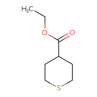 Chemical structure of ethyl thiane-4-carboxylate - CSSB00000072796