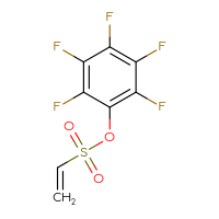 Chemical structure of 2,3,4,5,6-pentafluorophenyl ethene-1-sulfonate - CSSB00020666436