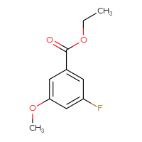 Chemical structure of ethyl 3-fluoro-5-methoxybenzoate - CSSB00000104836