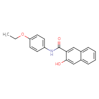 Chemical structure of N-(4-ethoxyphenyl)-3-hydroxynaphthalene-2-carboxamide - CSSB00015358416