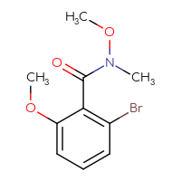 Chemical structure of 2-bromo-N,6-dimethoxy-N-methylbenzamide - CSSB00108610154