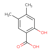 Chemical structure of 2-hydroxy-4,5-dimethylbenzoic acid - CSSB00009831561