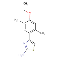 Chemical structure of 4-(4-ethoxy-2,5-dimethylphenyl)-1,3-thiazol-2-amine - CSSB00133229973
