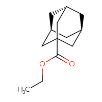 Chemical structure of ethyl (3R,5S,7s)-adamantane-1-carboxylate - CSSB06630654798