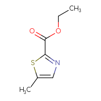 Chemical structure of ethyl 5-methyl-1,3-thiazole-2-carboxylate - CSSB00011720572