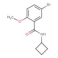 Chemical structure of 5-bromo-N-cyclobutyl-2-methoxybenzamide - CSSB00012274062