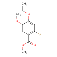 Chemical structure of methyl 4-ethoxy-2-fluoro-5-methoxybenzoate - CSSB00035896015