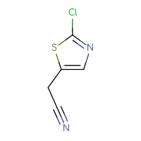 Chemical structure of 2-(2-chloro-1,3-thiazol-5-yl)acetonitrile - CSSB00012186733