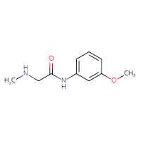 Chemical structure of N-(3-methoxyphenyl)-2-(methylamino)acetamide - CSSB00000168054
