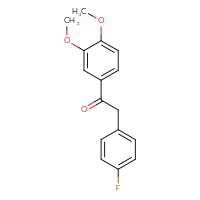 Chemical structure of 1-(3,4-dimethoxyphenyl)-2-(4-fluorophenyl)ethan-1-one - CSSB00034937169