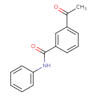 Chemical structure of 3-acetyl-N-phenylbenzamide - CSSB00103740710