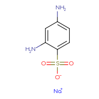 Chemical structure of sodium 2,4-diaminobenzene-1-sulfonate - CSSB00009997666