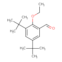 Chemical structure of 3,5-di-tert-butyl-2-ethoxybenzaldehyde - CSSB06318384009
