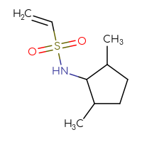 Chemical structure of N-(2,5-dimethylcyclopentyl)ethene-1-sulfonamide - CSMB06617439294