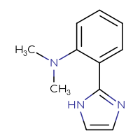 Chemical structure of 2-(1H-imidazol-2-yl)-N,N-dimethylaniline - CSSB00000095834
