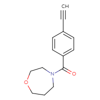Chemical structure of 4-(4-ethynylbenzoyl)-1,4-oxazepane - CSSB01995167506