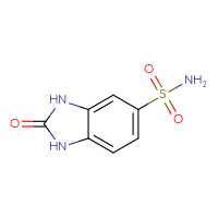 Chemical structure of 2-oxo-2,3-dihydro-1H-1,3-benzodiazole-5-sulfonamide - CSSB00000180761
