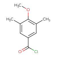 Chemical structure of 4-methoxy-3,5-dimethylbenzoyl chloride - CSSB00009840447