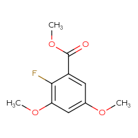Chemical structure of methyl 2-fluoro-3,5-dimethoxybenzoate - CSSB00010143744