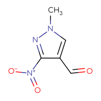 Chemical structure of 1-methyl-3-nitro-1H-pyrazole-4-carbaldehyde - CSSB00000146853