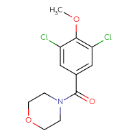 Chemical structure of 4-(3,5-dichloro-4-methoxybenzoyl)morpholine - CSSB00000395086