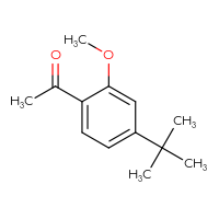 Chemical structure of 1-(4-tert-butyl-2-methoxyphenyl)ethan-1-one - CSSB06262207521