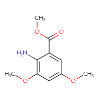 Chemical structure of methyl 2-amino-3,5-dimethoxybenzoate - CSSB00011356716