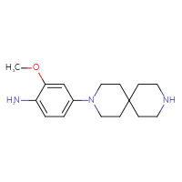 Chemical structure of 4-{3,9-diazaspiro[5.5]undecan-3-yl}-2-methoxyaniline - CSSB00025715829