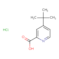 Chemical structure of 4-tert-butylpyridine-2-carboxylic acid hydrochloride - CSSB00016994664