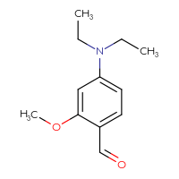 Chemical structure of 4-(diethylamino)-2-methoxybenzaldehyde - CSSB00000013311