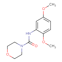 Chemical structure of N-(2,5-dimethoxyphenyl)morpholine-4-carboxamide - CSSB00046211681